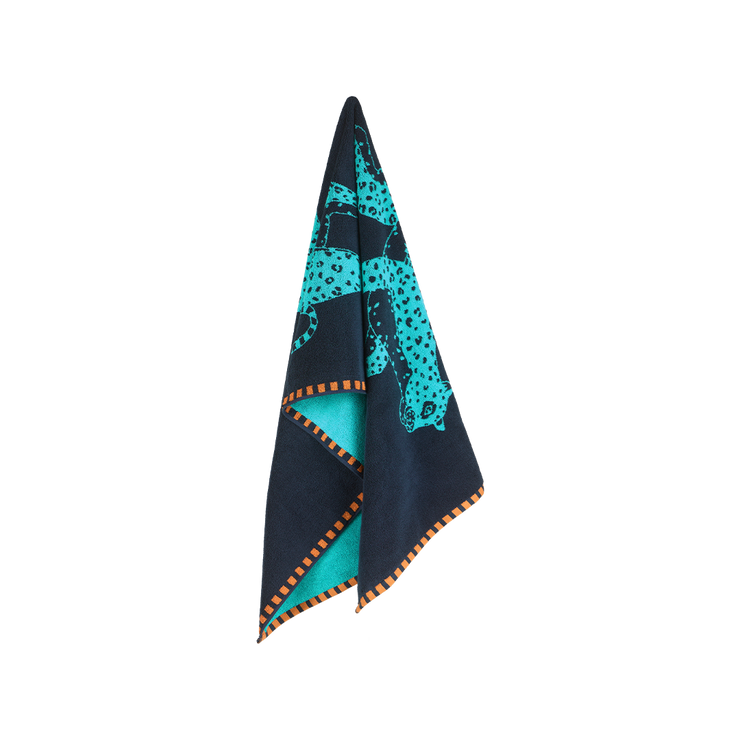 The Seabed Beach & Bath Towel / Sea Boat Blue